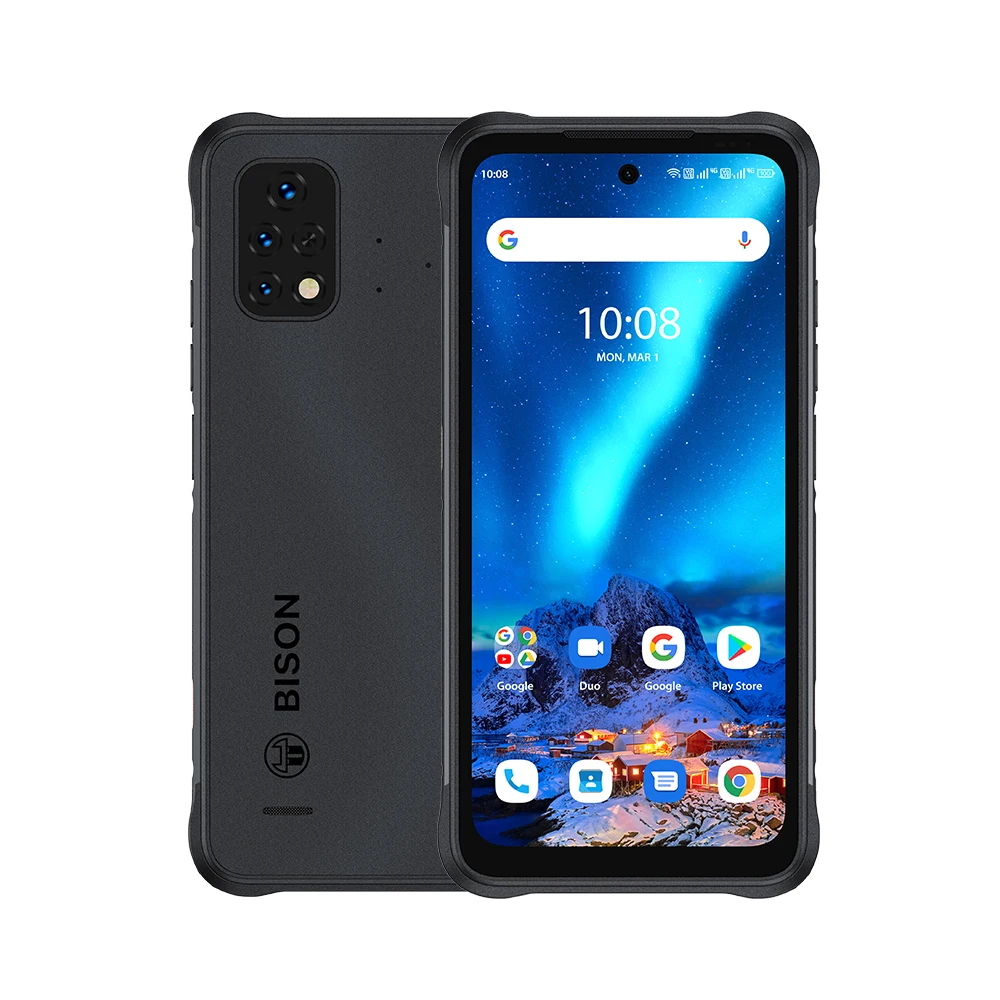 UMIDIGI Bison 2 Phone Bison 2 Pro Rugged Android Smartphone 128GB 256GB Helio P90 6.5' FHD+ 48 MP Triple Camera 6150mAh