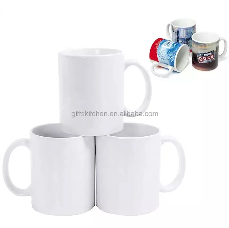 Wholesale AAA Ceramic Mug 11oz Sublimation Blanks Cups Coffee Mugs Modern Ceramic Sublimation Mugs