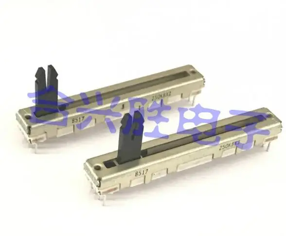 [VK]ALPS Япония 6 см 60 мм скользящий потенциометр двойной B250K B250KBX2 со средней точкой микшера прямой слайдер 8 футов переключатель