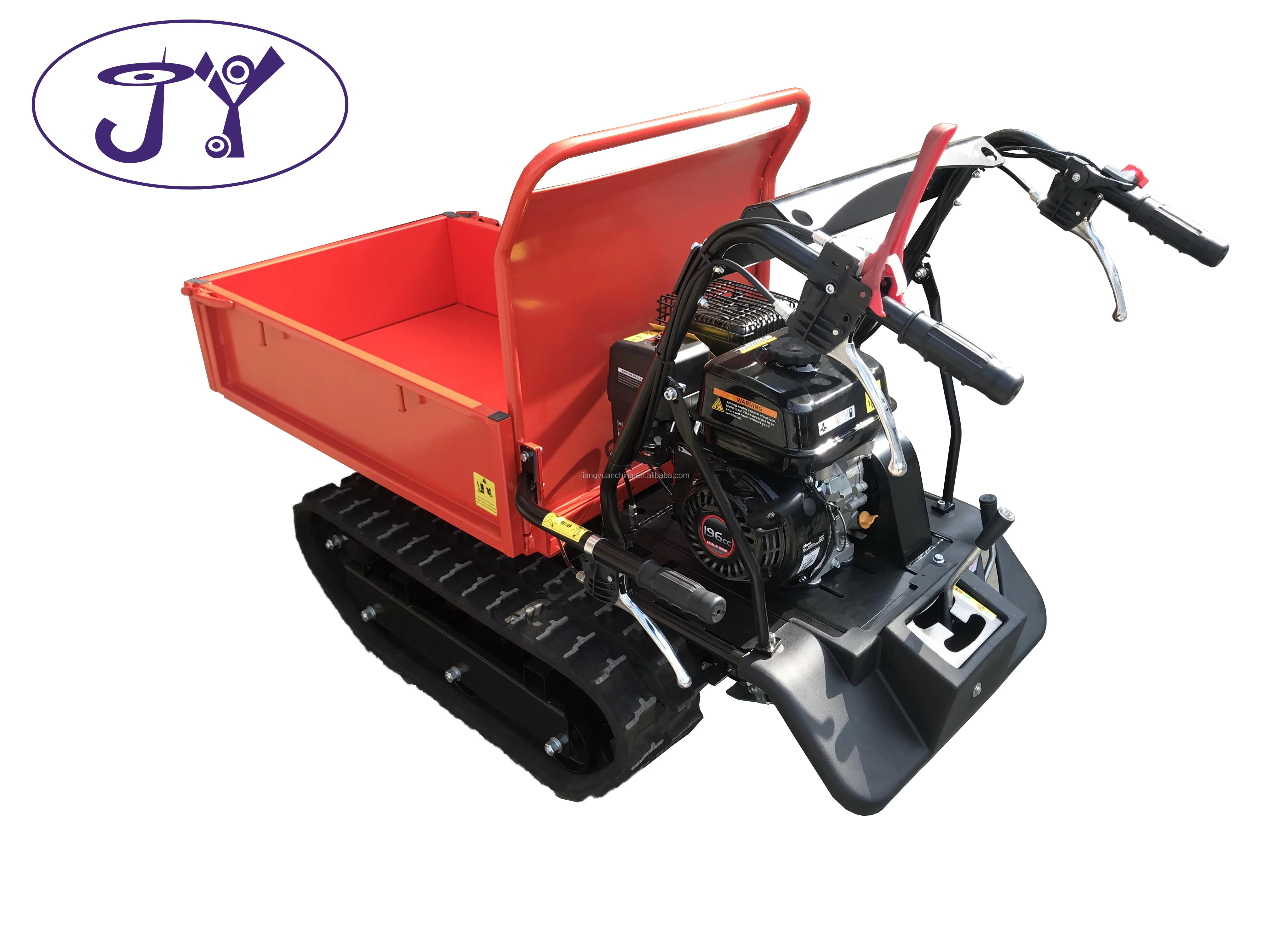 Новый дизайн грузовик barrow Loncin двигатель 9.5HP 6F + 2R гидравлический вездеходный Гусеничный мини-самосвал