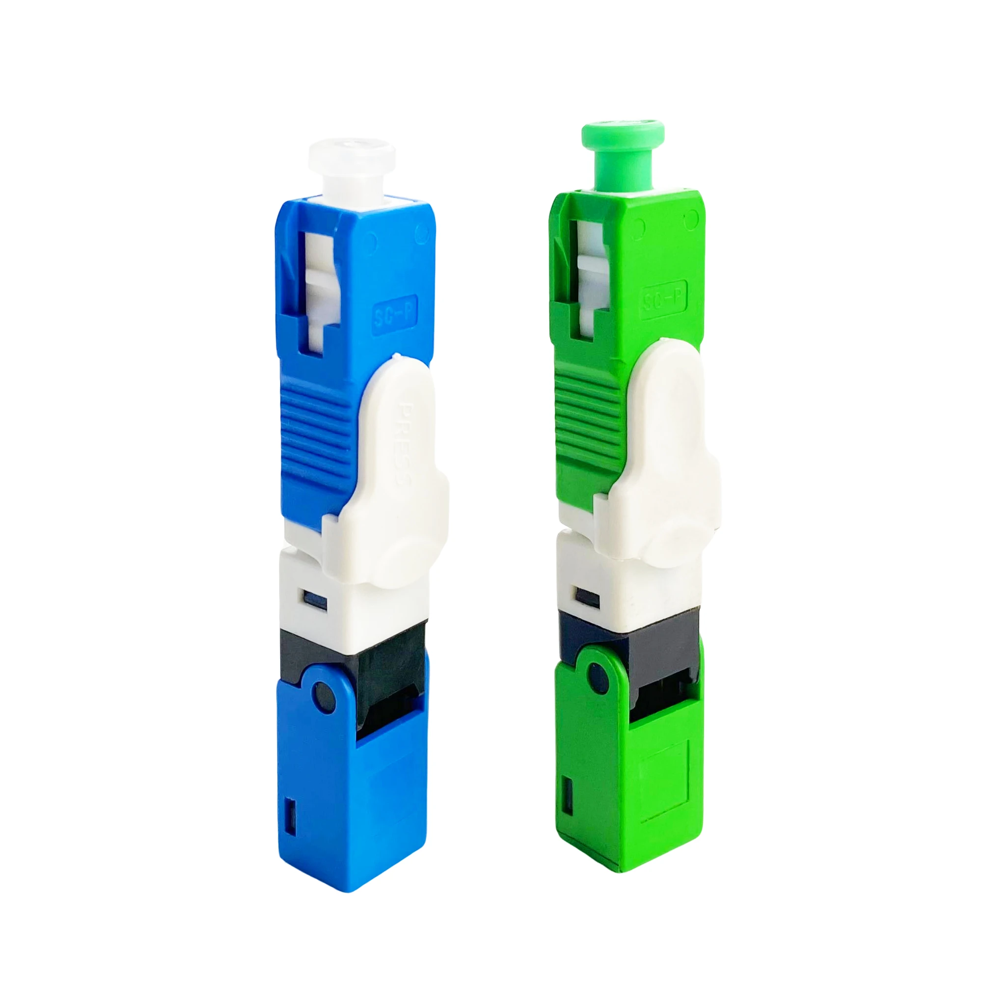 Ftth fiber optic equipment indoor cable duplex quick adapter st fc sc lc upc apc fast connector