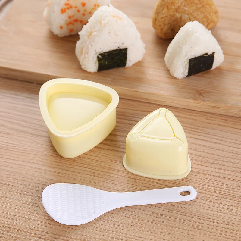 Wholesale kitchen bento press sushi tool diy nori rice ball mold triangle onigiri maker mold