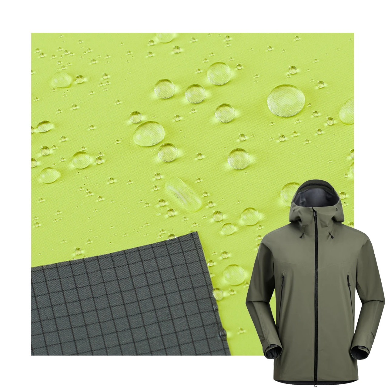 100D Ns Spandex 4-Way Stretch Bonding Polar Fleece With Tpu 3 Layer Waterproof Softshell For Jacket Mountaineering Fabric