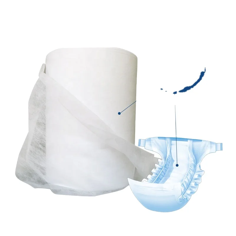 Spun Bonded Sss Ss Absorbent 100%PP 12g 180mm 170mm Non Woven Fabric for Baby Diaper Material