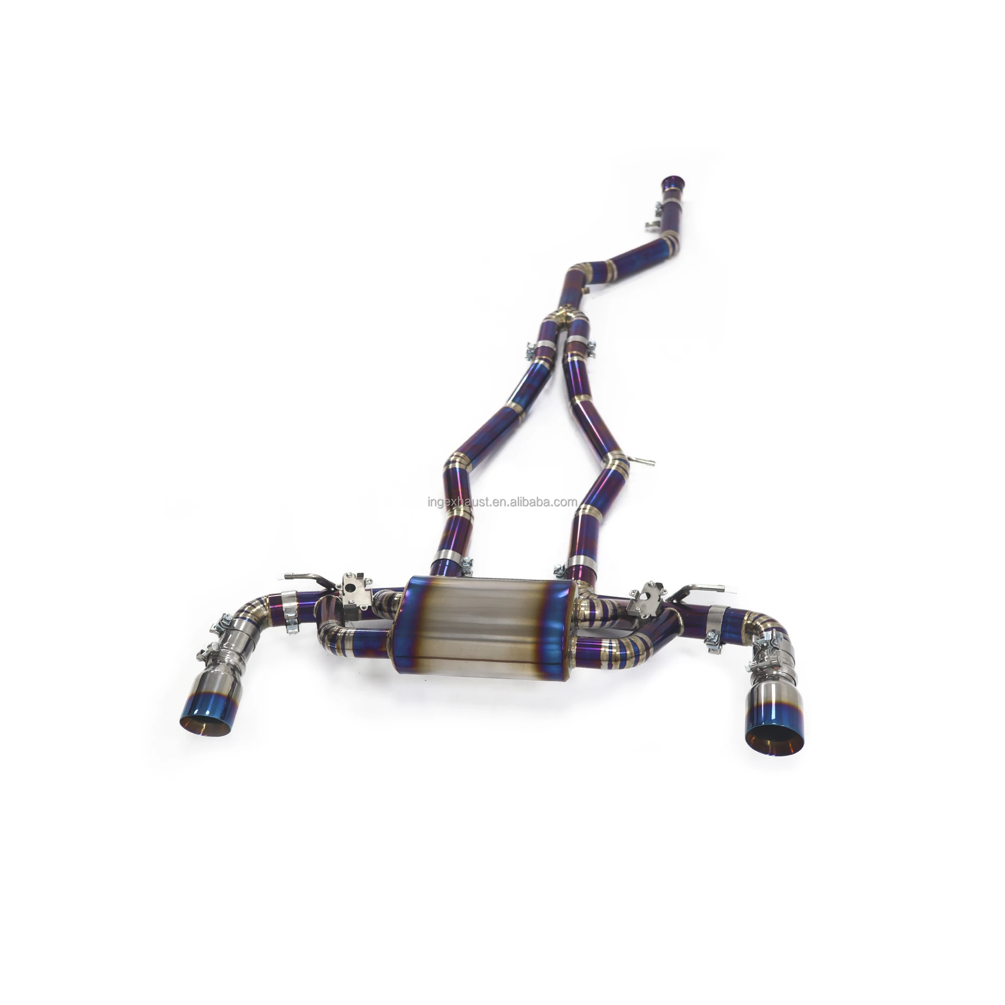 ING Titanium Alloy Exhaust Catback For Toyota Supra A90 Euro5 Euro6 2019+ 2.0T 3.0T With Muffler Valve Pipes Auto Sports Exhaust