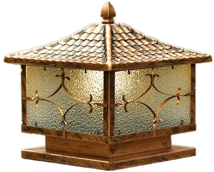 Светильник-столбик черный 6500K, светящийся белый светодиодный корпус, мощный уличный водонепроницаемый садовый светильник