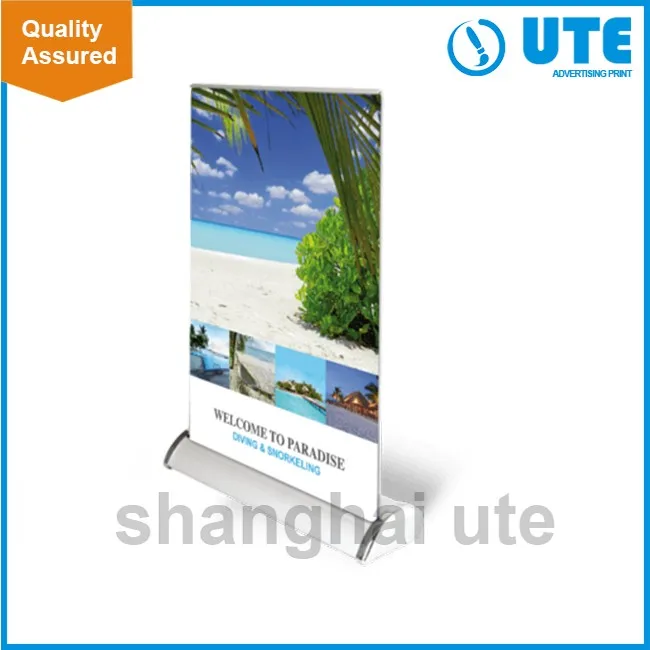 Custom Aluminum Roll Up Retractable Scrolling Pop up Stand Banner for Advertising Promotion Exhibition