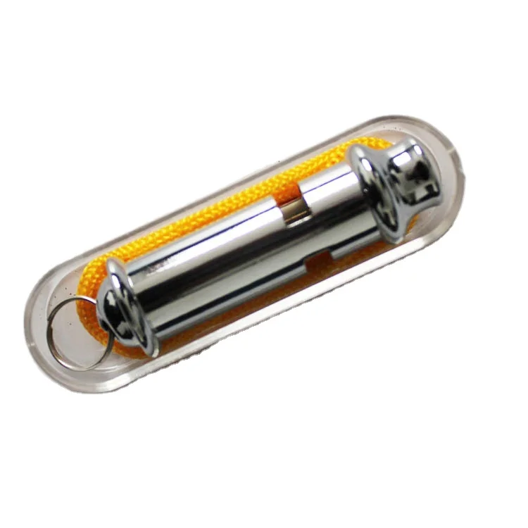 Металлический свисток для полицейских разведчиков, рекламный спортивный свисток из нержавеющей стали, экстренный свисток для выживания со шнурком