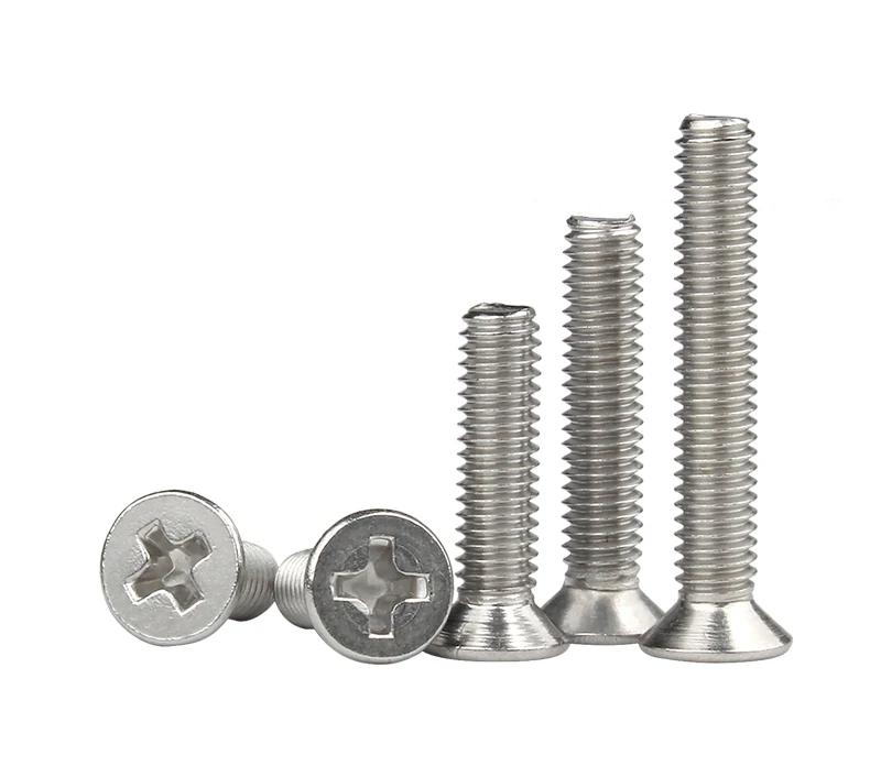 gold supplier stainless steel m7 countersunk head screw csk  flat head machine screw price
