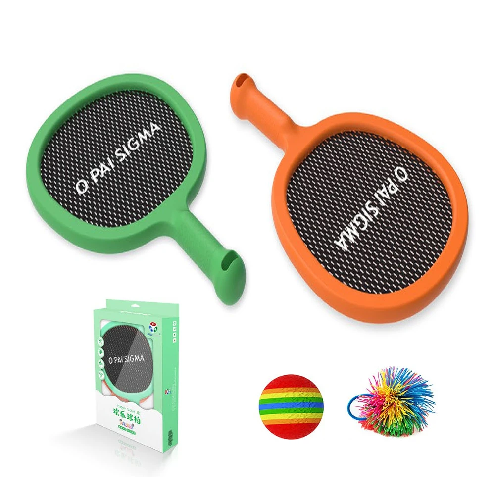 Kids EVA Badminton Set Paddle Ball Racket Ball Set Comes with 2 Rackets 2 Beach Balls Outdoor Games Beach Toy Set
