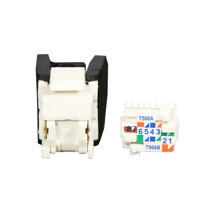 RJ45 CAT6 Colorful Keystone Jacks Toolless Type Network Modules Tool-free Connection 7 Colors For Optional