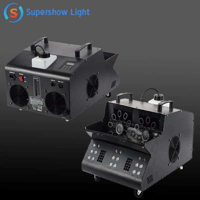 1200W DMX Remote Control LED Fog Smoke Bubble Machine For Wedding Party Stage Effects