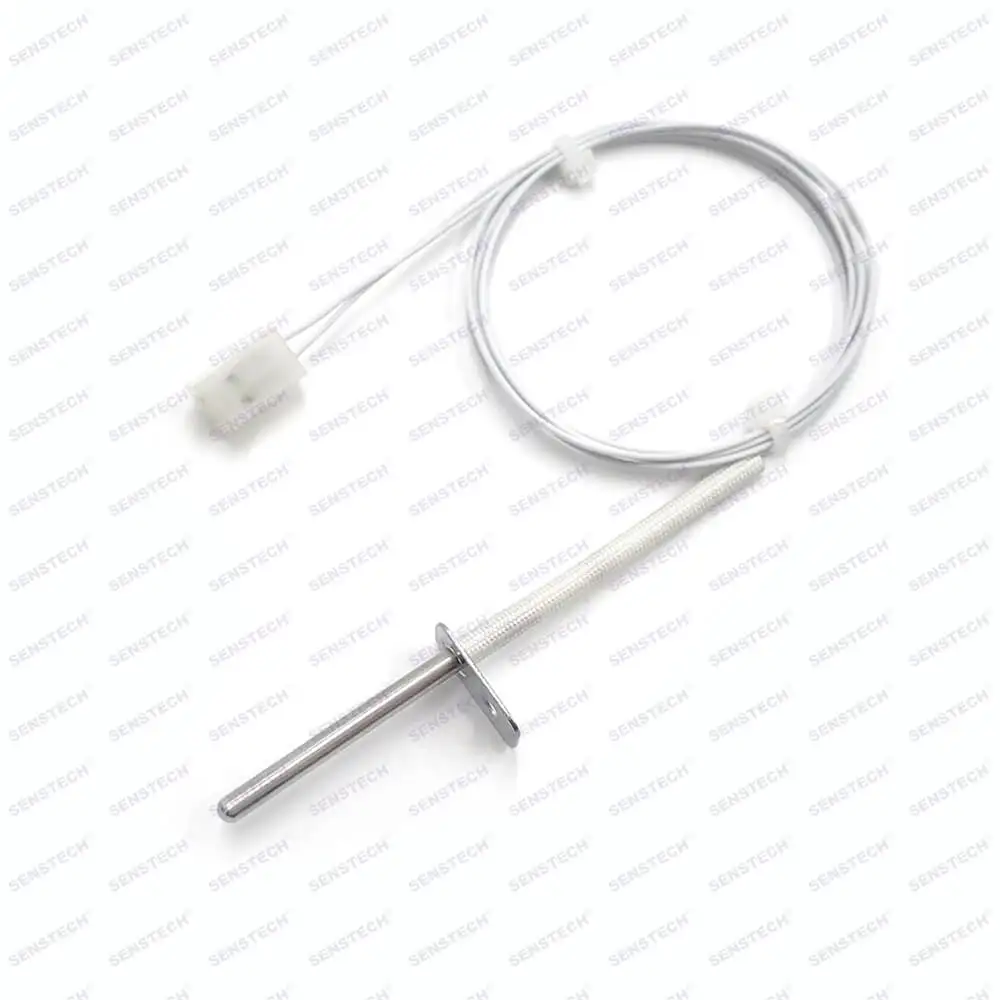 Flanged RTD PT100 PT1000 Ambient Temperature Sensor with Connector