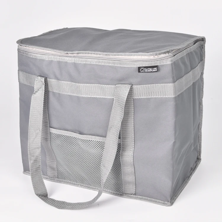 Extra Large Capacity Heavy Duty 600D Oxford Insulated Cooler Bag Custom Insulated Reusable Grocery Bag