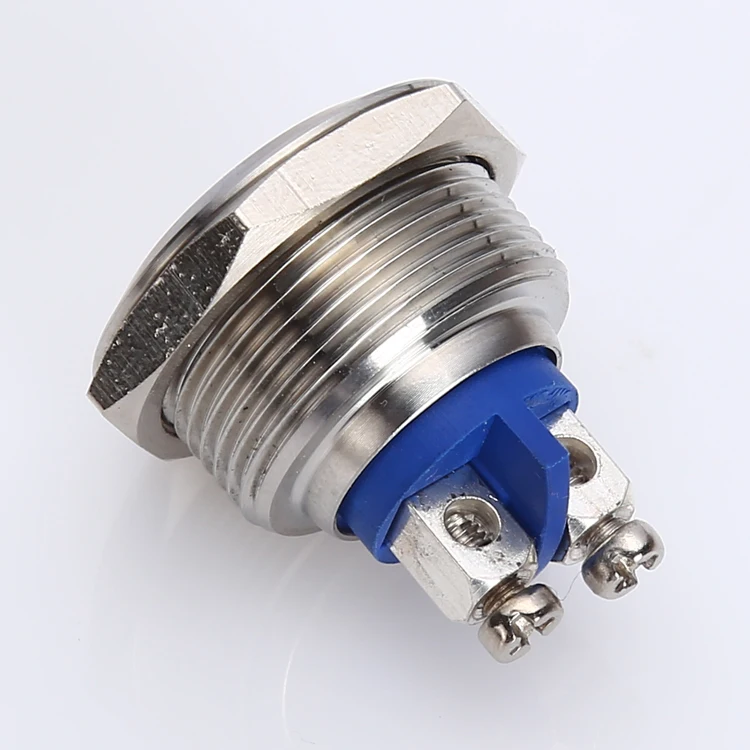 Industry famous brand Since 1988 ONPOW 16mm flat actuator unti-vandal momentary 1NO push button switch