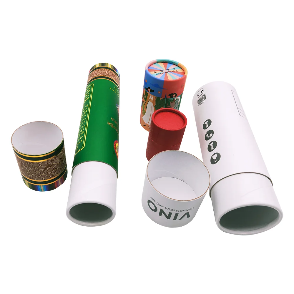 Круглые трубчатые коробки для свечей, рождественские коробки, упаковочные цилиндры, круглые коробки на заказ