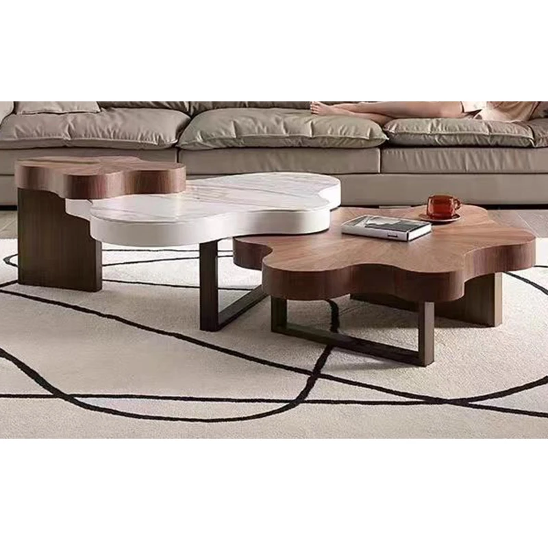YuanChang high end marble countertop coffee table furniture living room antique tea and coffee tables