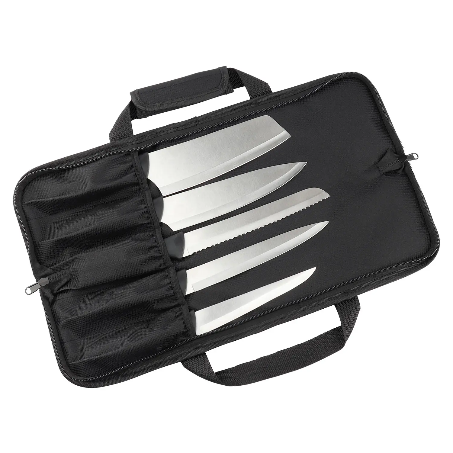 Custom Logo Durable Nylon Material Knife Carry Case Foldable Chef Knife Bag