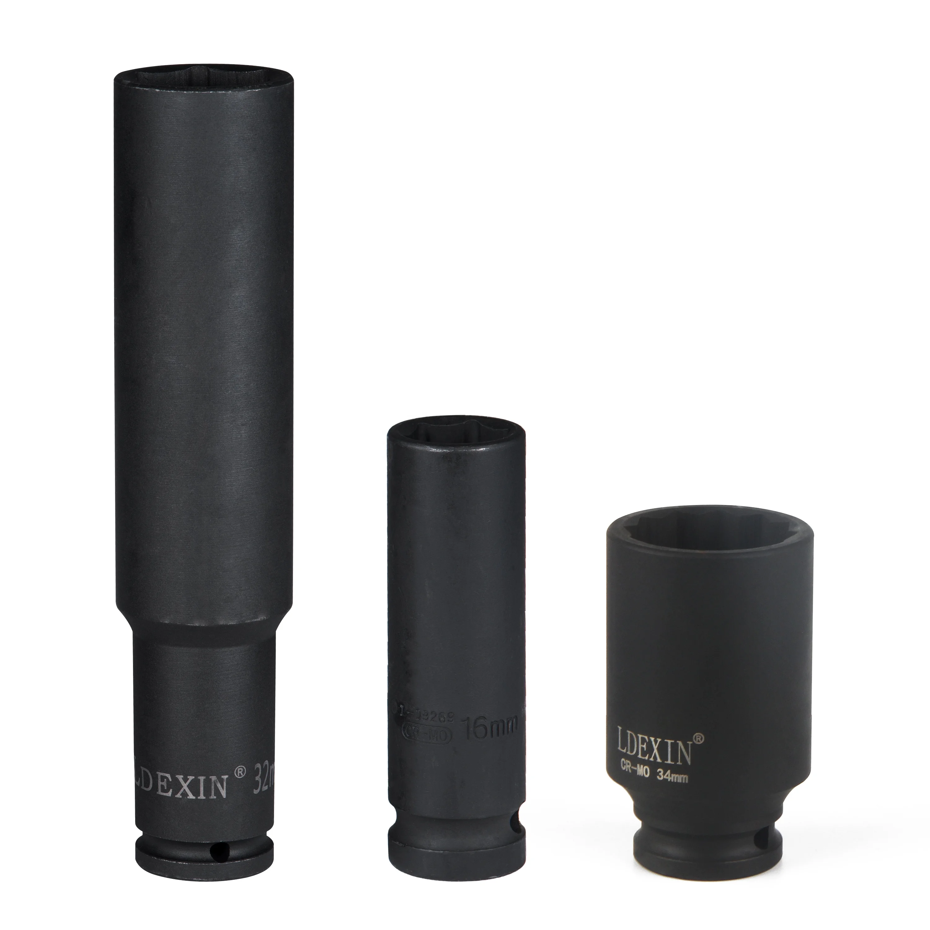 
Durable Impact Resistance 1/2 6 12 Six Point twelve Deep Impact Socket Sleeve 78MM 200MM 8-41MM 