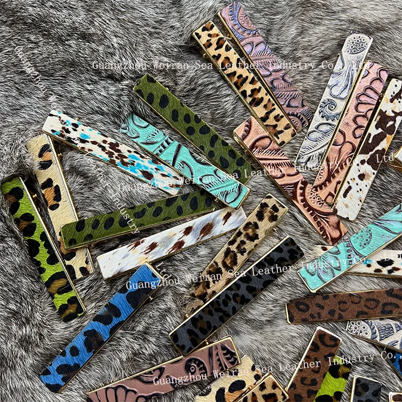 Заколка для волос с корейским леопардовым принтом