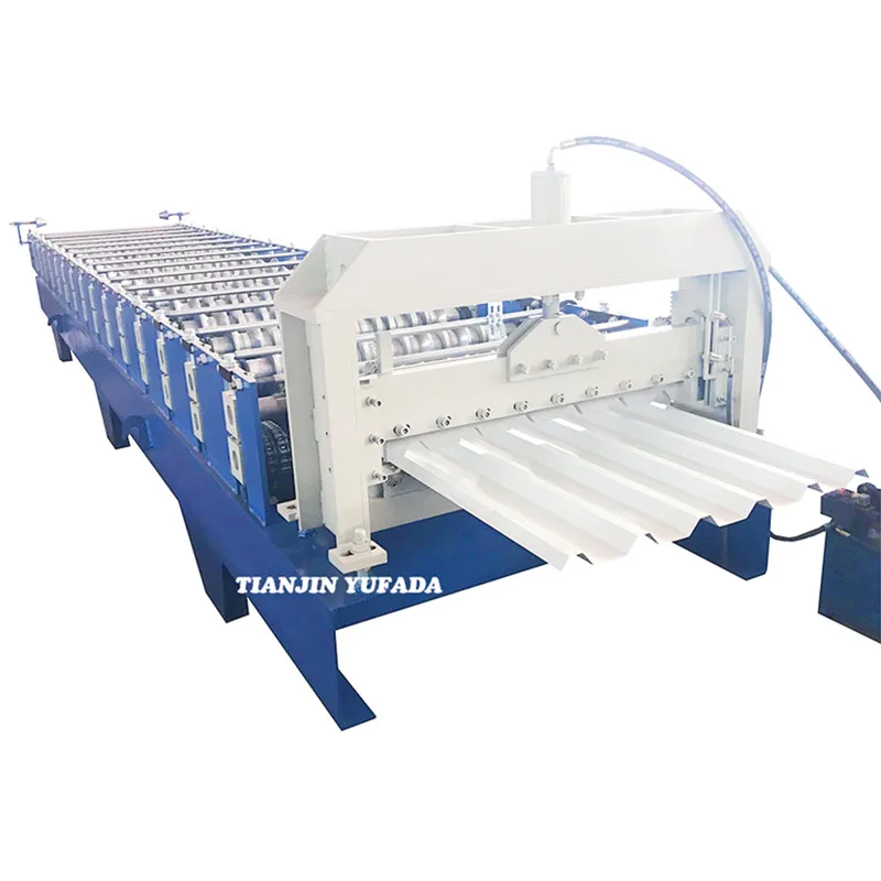 Top single layer roof panel hydraulic PLC system automatic bending machine