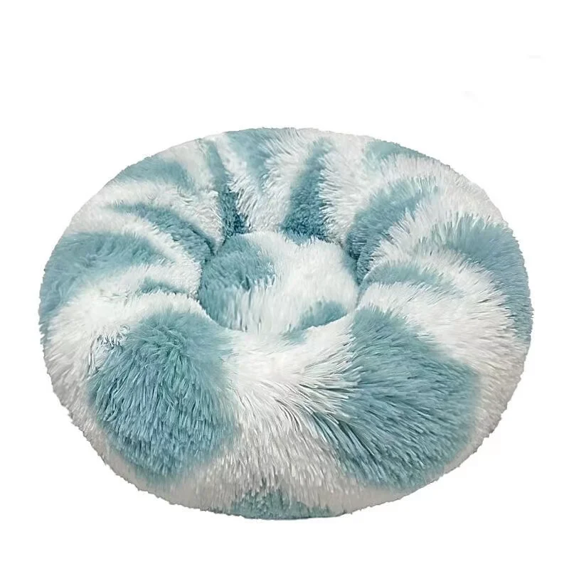 Wholesale China Anti Anxiety Plush Calming Pet Cat Dog Bed for Dogs and Cats Orthopedic Memory Foam Donut Round Washable Dog Bed