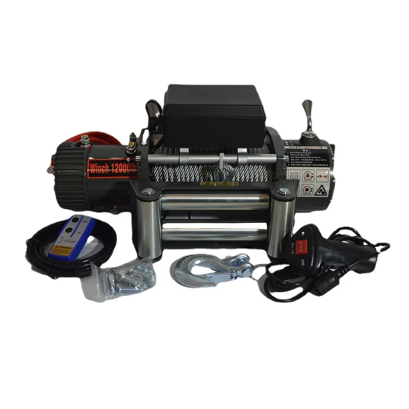 Winch crane 25 ton mini 13500lb 12v electric capstan winches with remote control