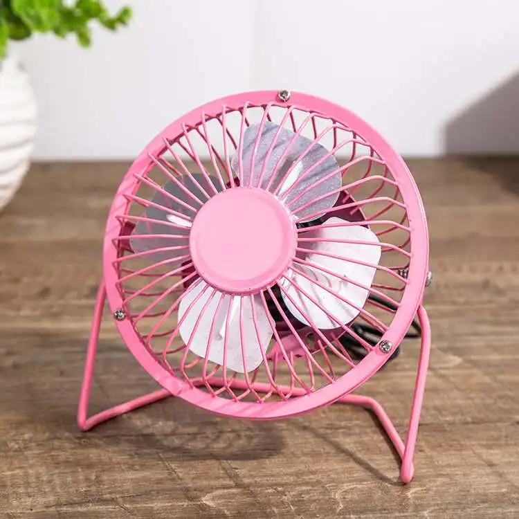 4 Inch USB Mini Desk Table Fan China Metal Body Quiet Small Portable Micro USB Electric Stand Cooling 5V USB Fan