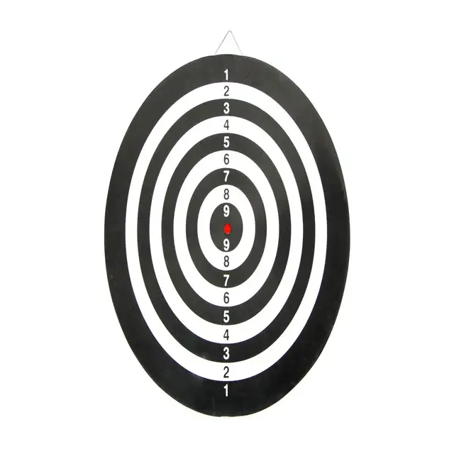 Excellent Offer Low MOQ Bright Round Wire Flocked Paper Dartboard For Kids Play