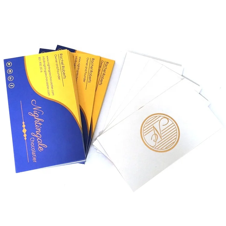Custom Printing Die Cut Gold Foil Stamping Logo Business Card Spot UV Paper Cards