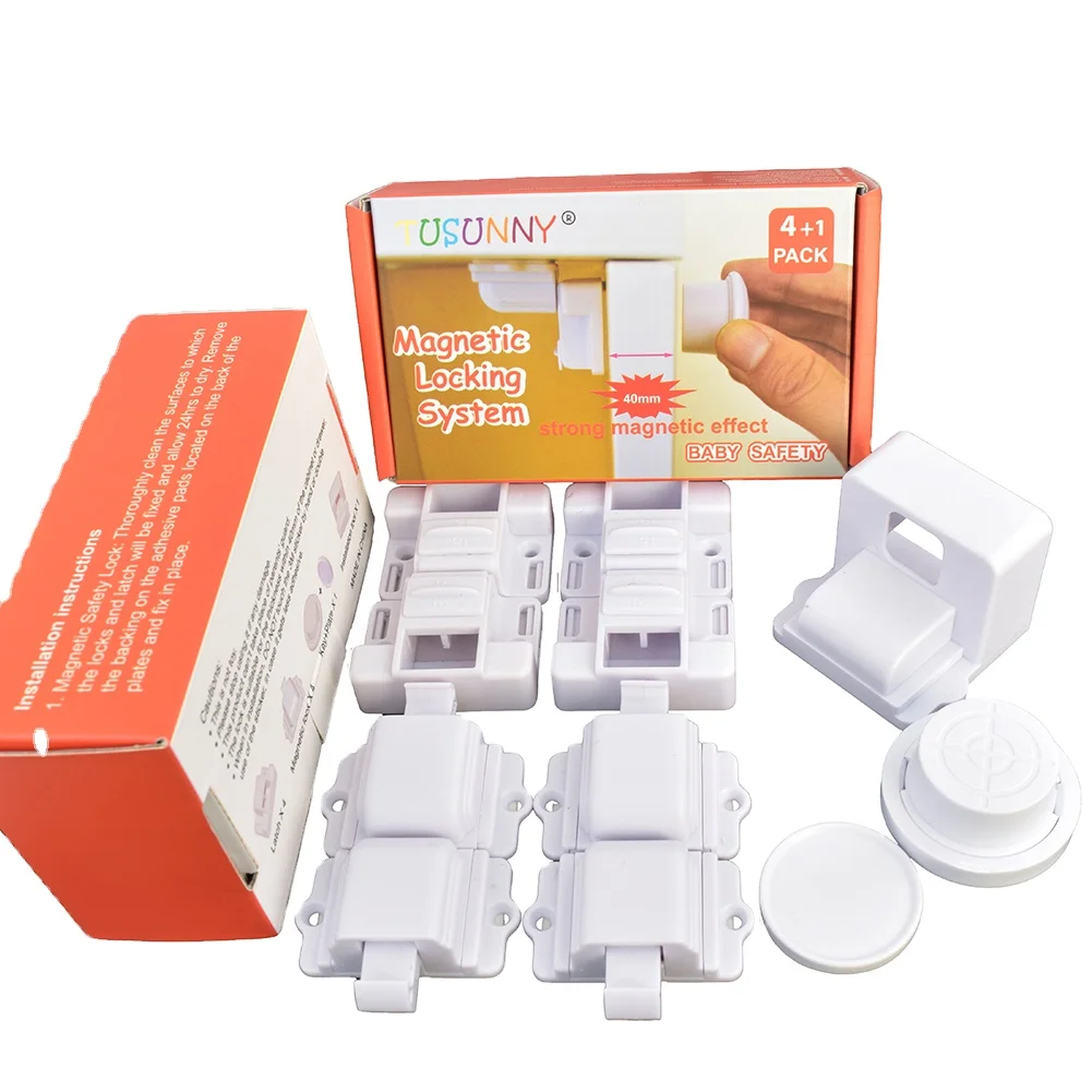 Baby Safety system ( 8 locks+2 keys) Magnetic Lock For Child