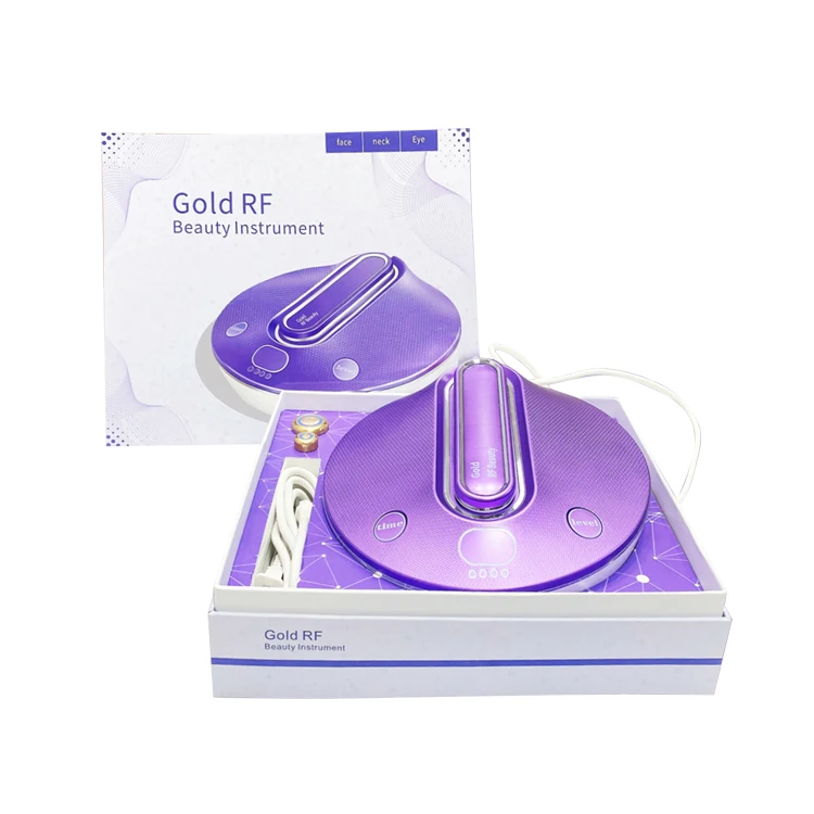 Gold RF combine light therapy physiotherapy effective household beauty machine face lifting rejuvenation wrinkle removal