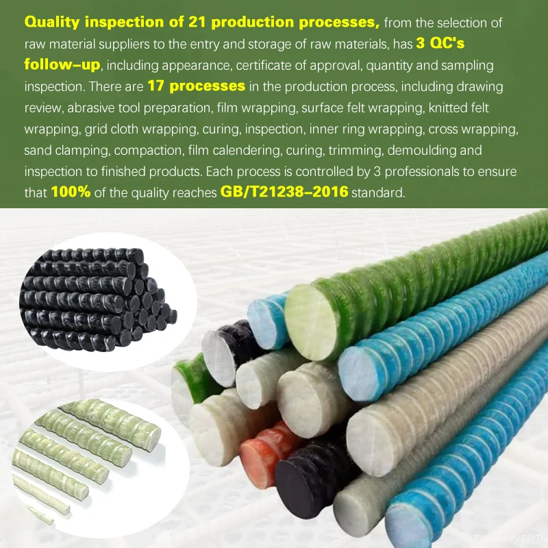 Fiberglass rod solid frp rod pultruded fiberglass Rebar Glass Fiber bar manufacturer