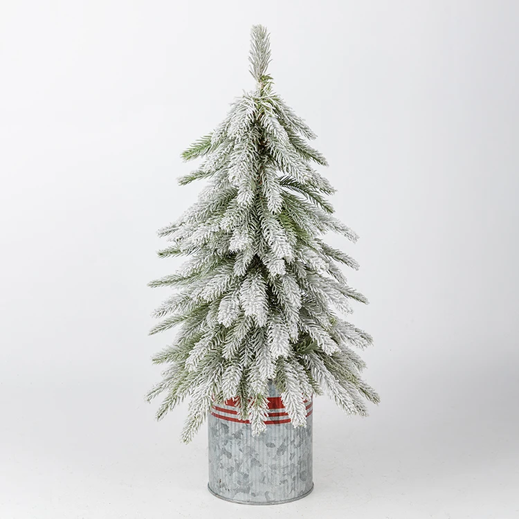 Co-Arts Sisal Fall Snow Frost Christmas Tree With Decoration