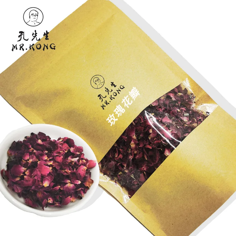 Flower Tea Dried Rose Petal Food Grade Flavor Tea Edible Pink Rose Petal