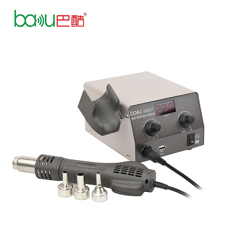 Горячая воздушная станция, тепловой пистолет, наладочная сварочная станция ba-600D +