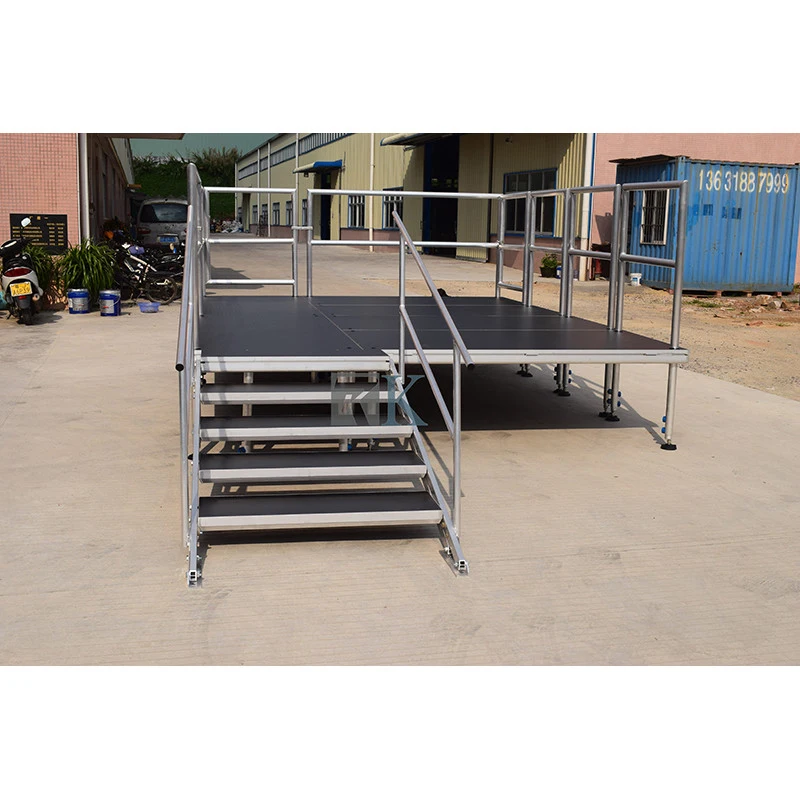 Алюминиевая сцена с лестницей Алюминиевая сценическая платформа подиум для наружных мероприятий