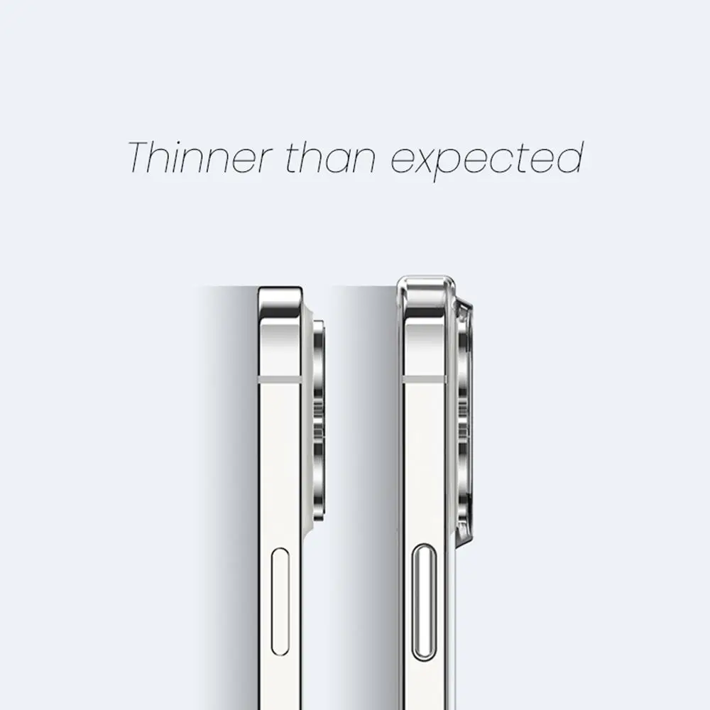 High Quality Transparent Protective Phone Bag TPU+PC Mobile Phone Case Shockproof Anti-Yellowing Back Cover For Iphone 13 12