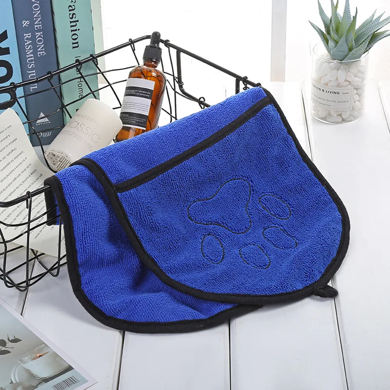 Powerful Absorbent Bath Towel Pocket Microfiber Soft And Comfortable Dog Cat Pet