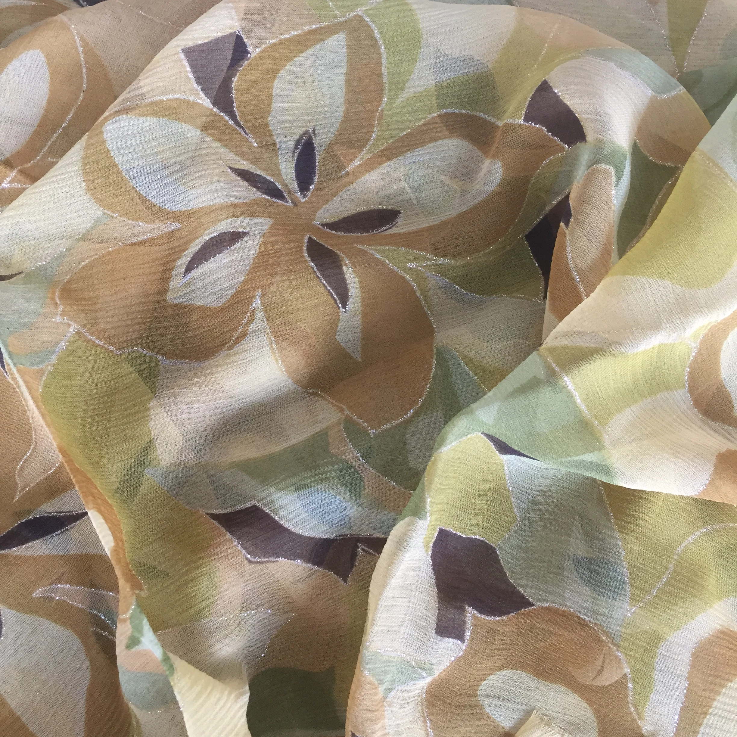 Высококачественная шелковая гофрированная Жоржетта 6 мм 100% шелковая ткань