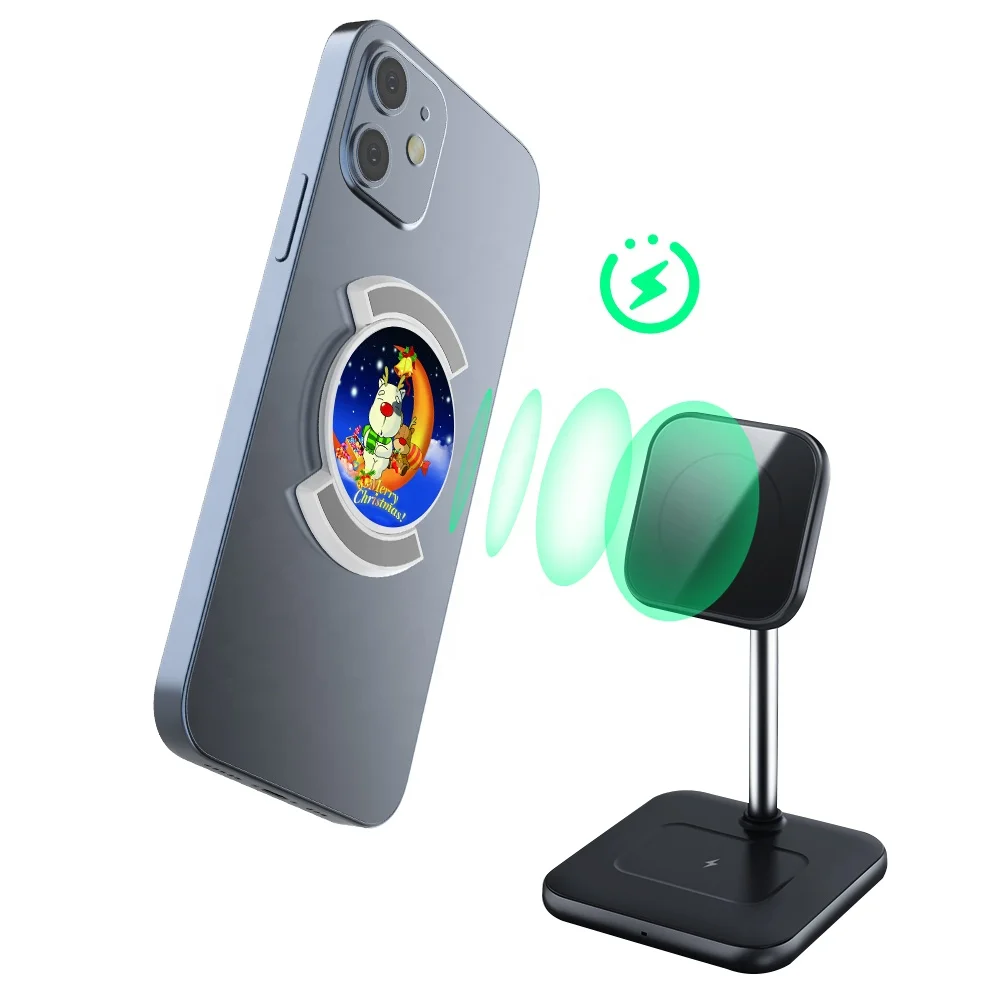 Qidian Smartphone Gadgets Plastic Clip Wireless Charging Friendly Phone Grip Kickstand Finger Ring Holder For Magsafe Grip