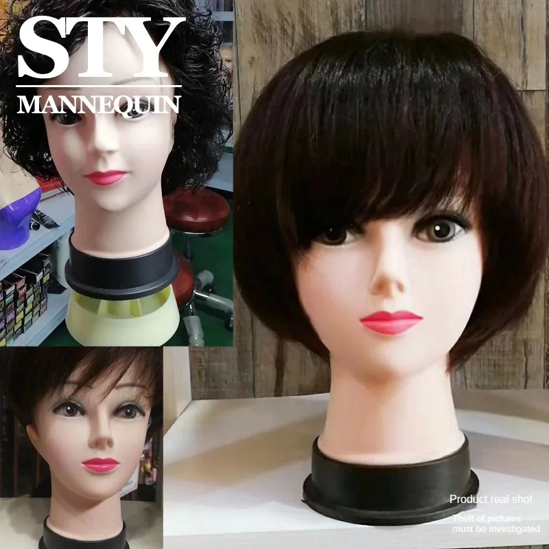 Foam Female  Display Wig Little Bald Hat Display Dummy Head Mould  Trimming Head mannequin head for wig display stand
