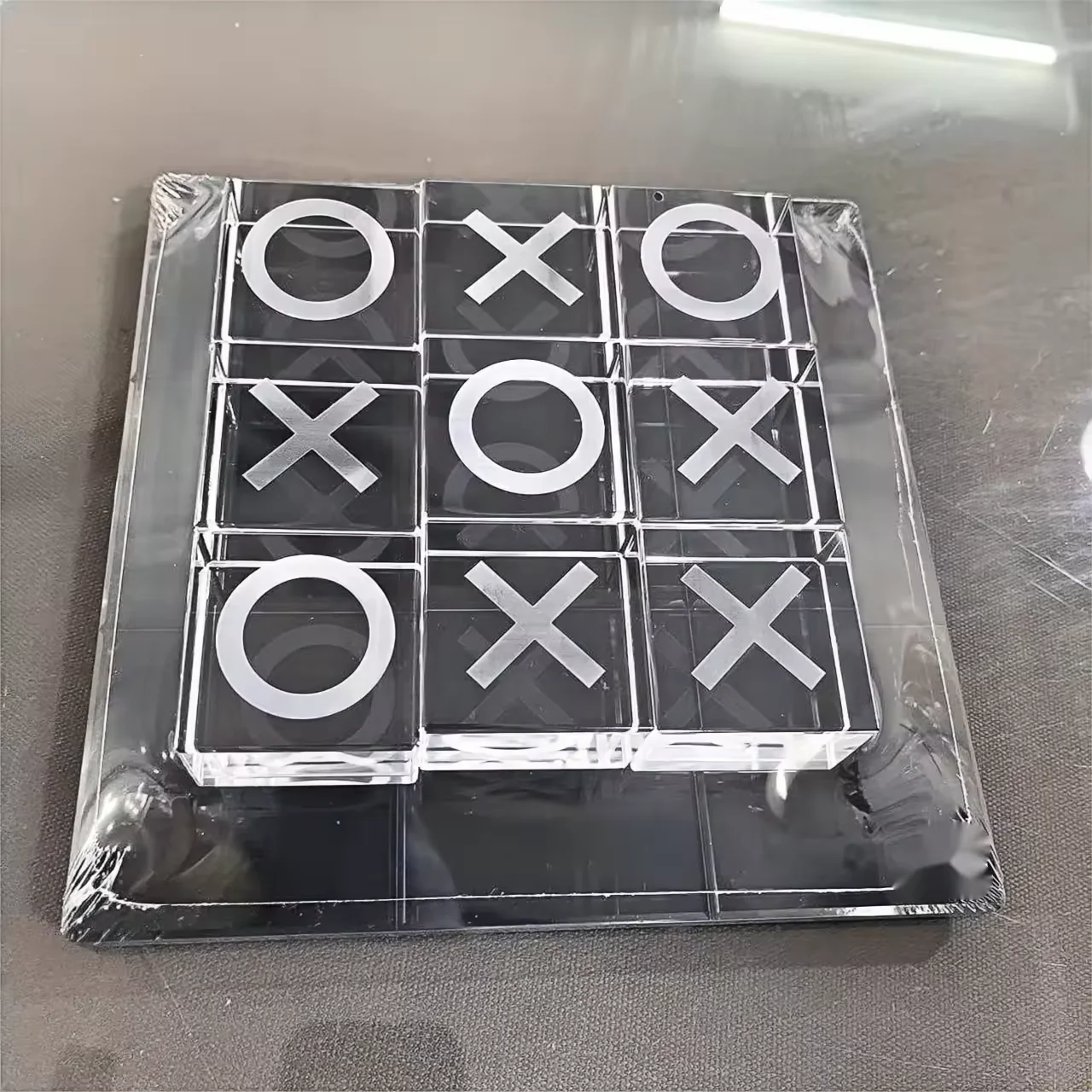 Factory Custom 3D Acrylic Tic Tac Toe And Xo Game Set  Acrylic Naughts And Crosses  Educational Games For Child