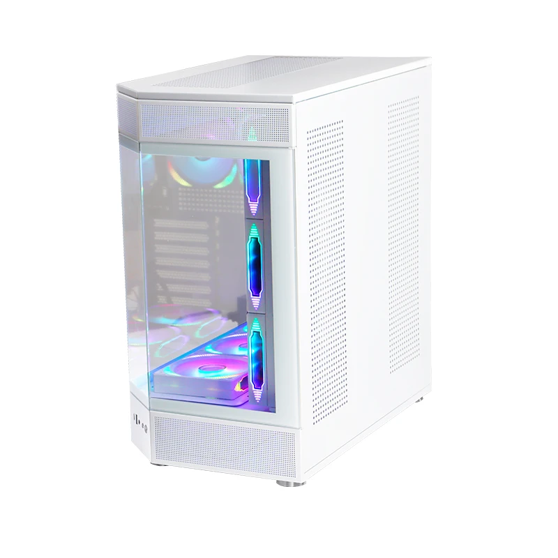 Choiyan High Quality Custom Logo Tempered Glass Gaming PC Case Mid Tower Micro ATX Desktop Computer Cases Towers