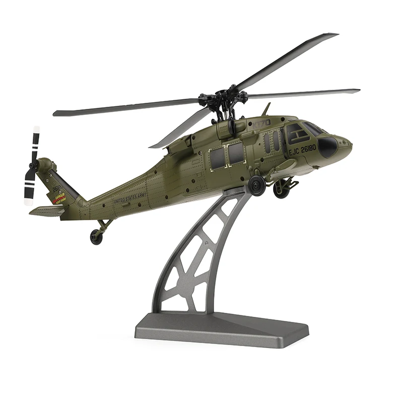 Wltoys K170 RTF UH-60L 2 4 г 4CH 6-осевой гироскоп бесщеточный двигатель Военный Зеленый Радиоуправляемый вертолет игрушки XK рождественские подарки