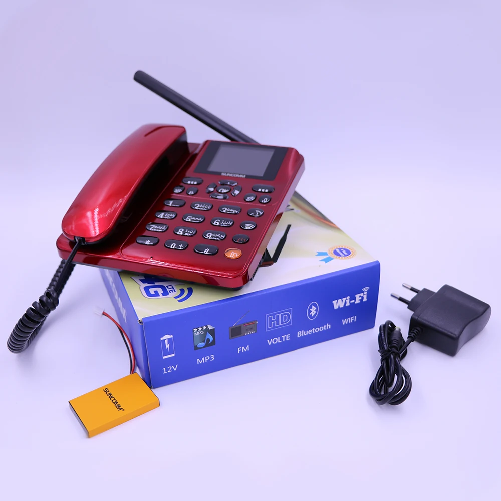 4G LTE WIFI hotspot Настольный телефон для офиса фиксированный беспроводной дома SUNCOMM