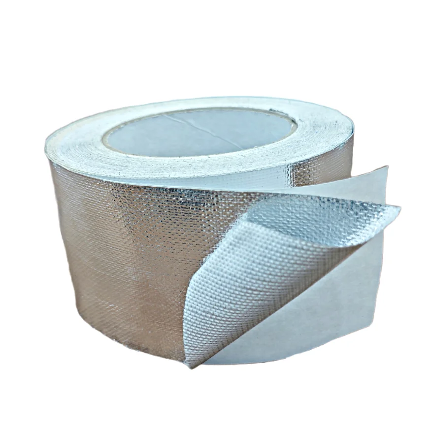 Fiberglass Foil Tape Self Adhesive Mesh Foil Tape For Air Duct Sealing