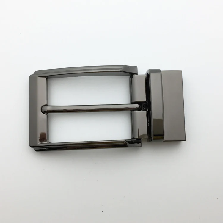 35mm Factory sale new design fashion black nickel reversible belt pin buckle