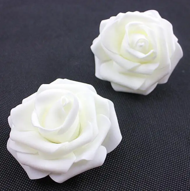 DIY Real Touch 3D Artificial Foam Rose Head Without Stem for Wedding Party Home Decoration