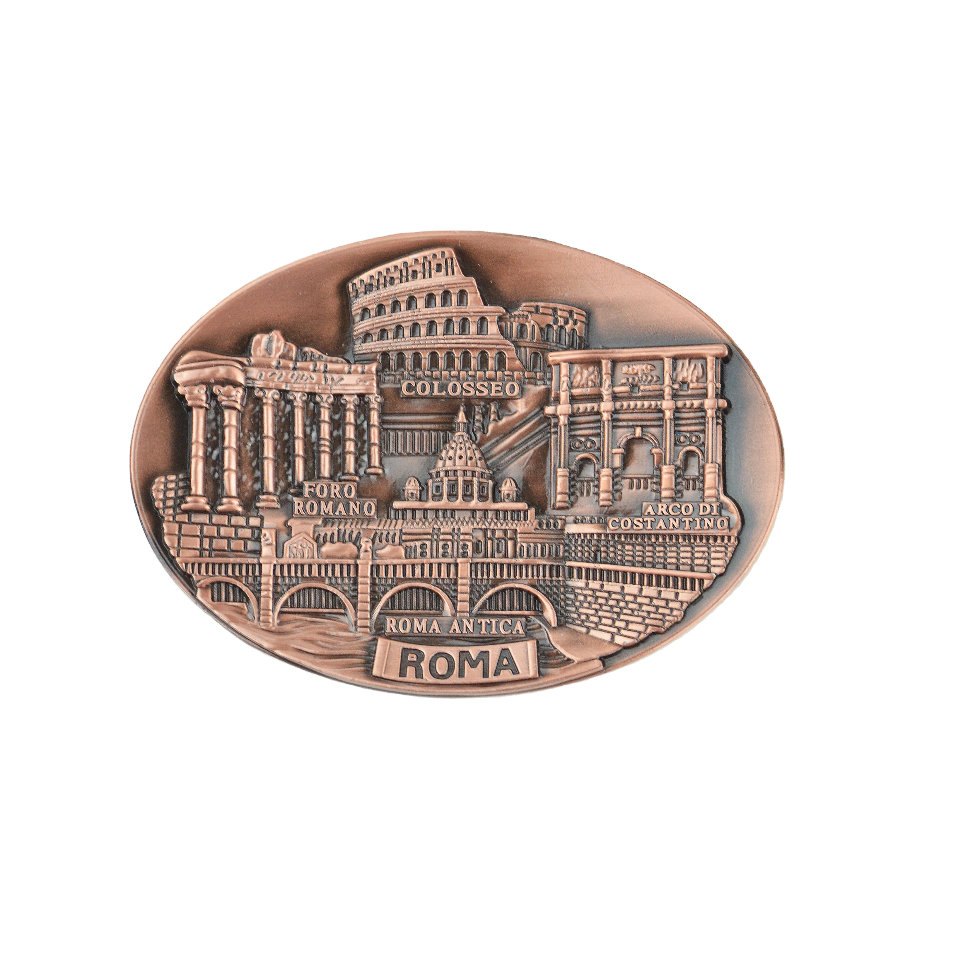 Manufacture Stainless Steel Magnet Poland Roma Germany Souvenirs Switzerland Fridge Magnet Custom Zinc Alloy Metal Fridge Magnet